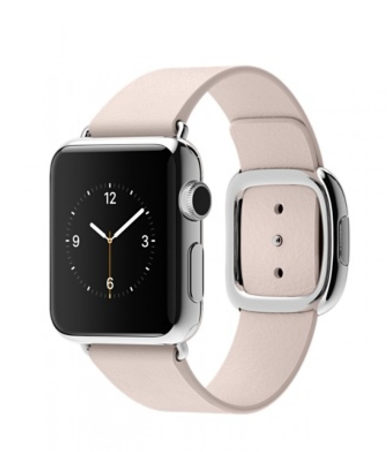 Apple Watch 38мм Stainless Steel Бледно-розовый ремешок с современной пряжкой